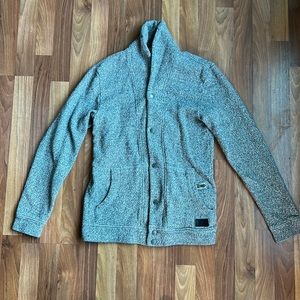 Roots Canada Grey Snap Cardigan